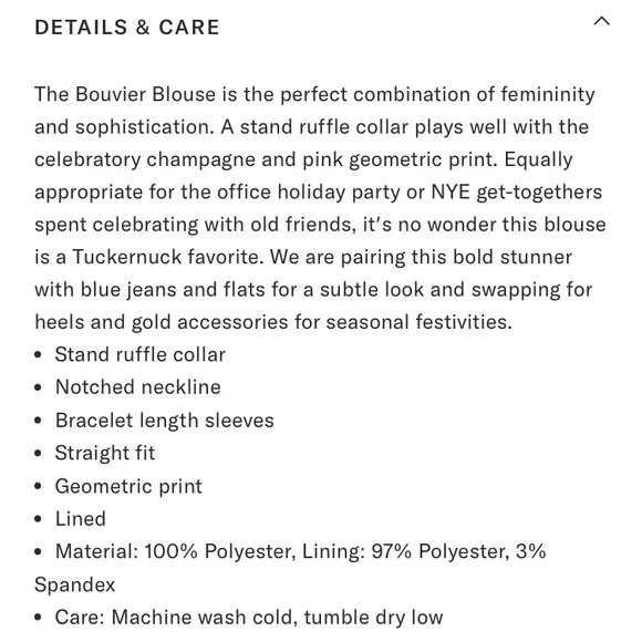 Like New Tuckernuck Gold and Pink Champagne Dreams Bouvier Blouse, Size Medium - Picture 12 of 12